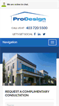 Mobile Screenshot of prodesigninc.ca
